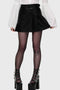 Noir Half Pleat Mini Skirt