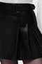 Noir Half Pleat Mini Skirt