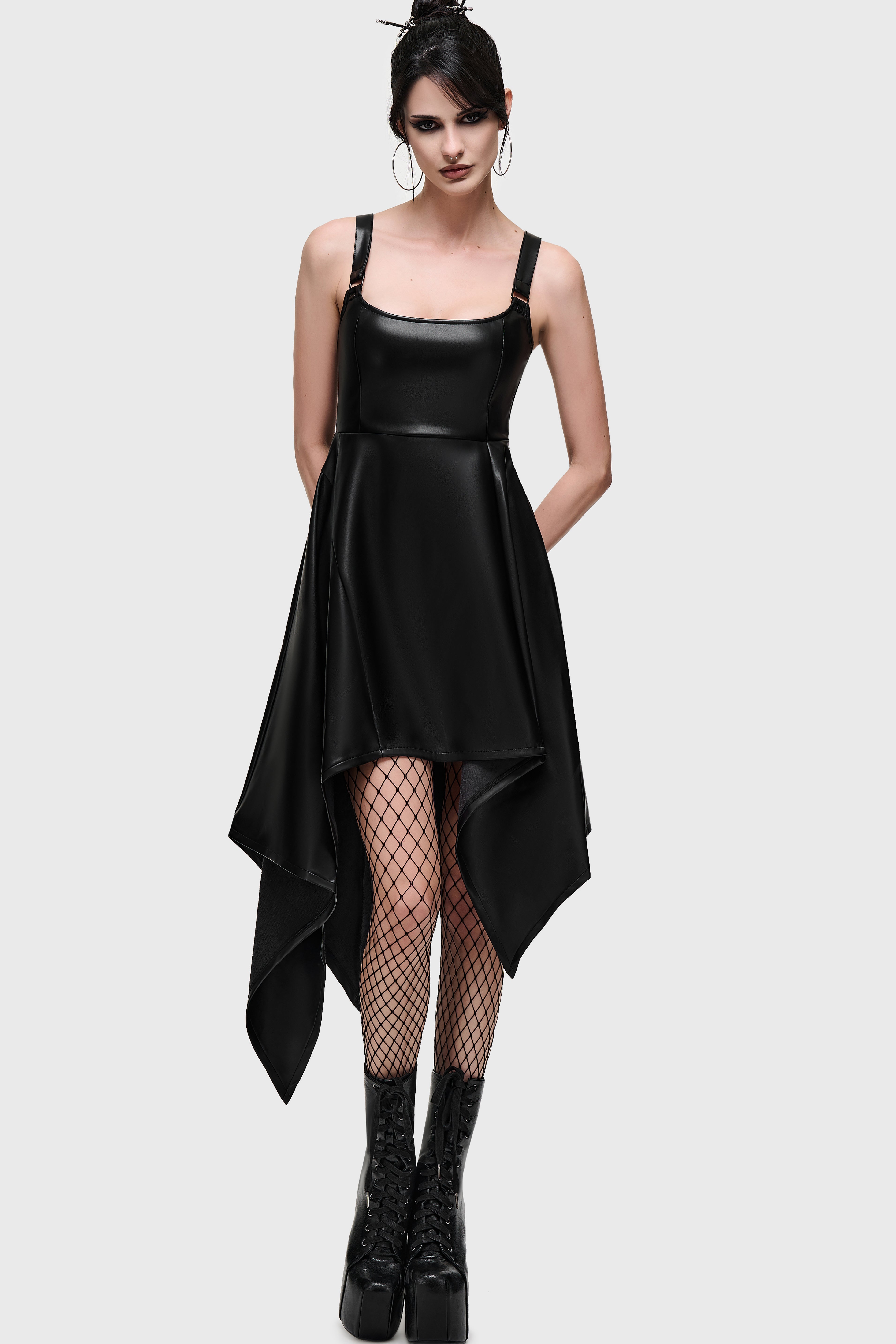 Noir Ruin Midi Dress ‐ KILLSTAR