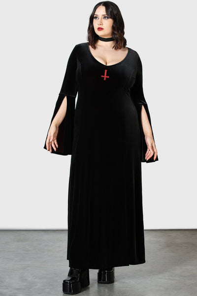 Long black maxi dress hotsell plus size