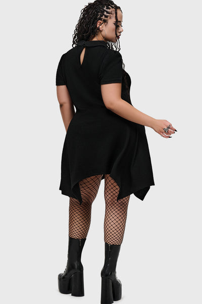 Obsidienne Hanky Hem Mini Dress