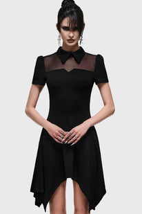 Obsidienne Hanky Hem Mini Dress
