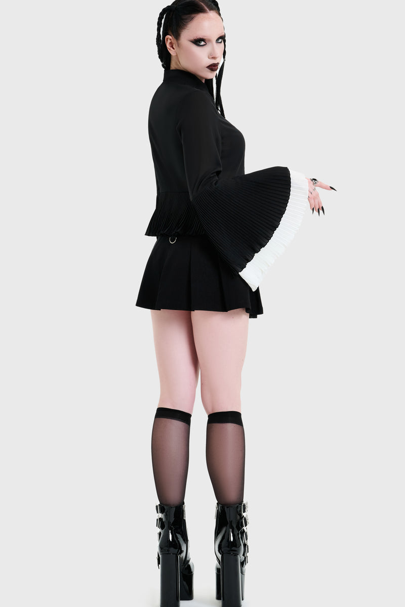 Obsidienne Pleated Shirt