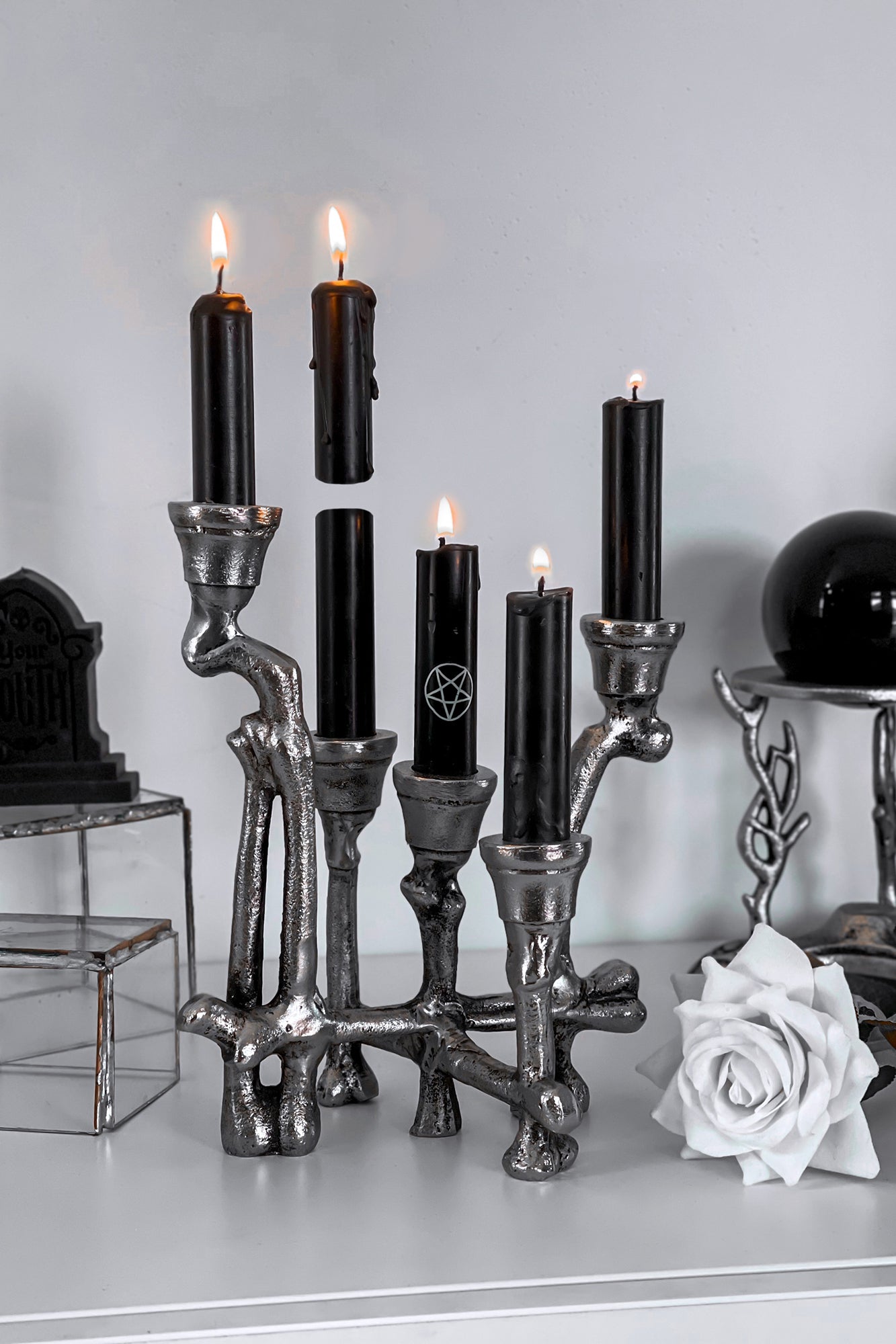 European Candlestick Candleholder Gothic Votive Tealight Holder