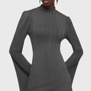 Of The Blade Mini Dress [Grey]