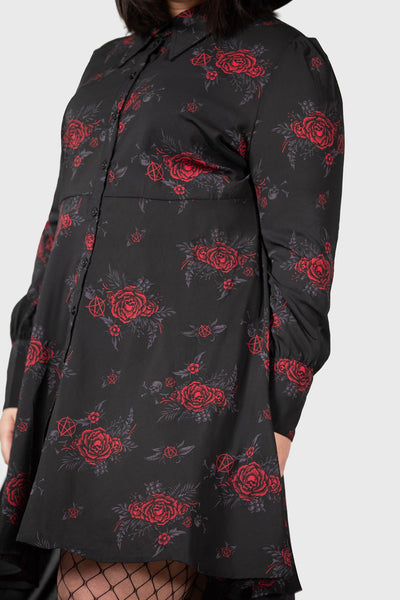 killstar pandora shirt dress Pandora's Revenge Dress