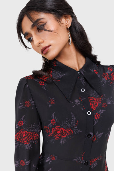 pandora shirt dress killstar Women's dress KILLSTAR
