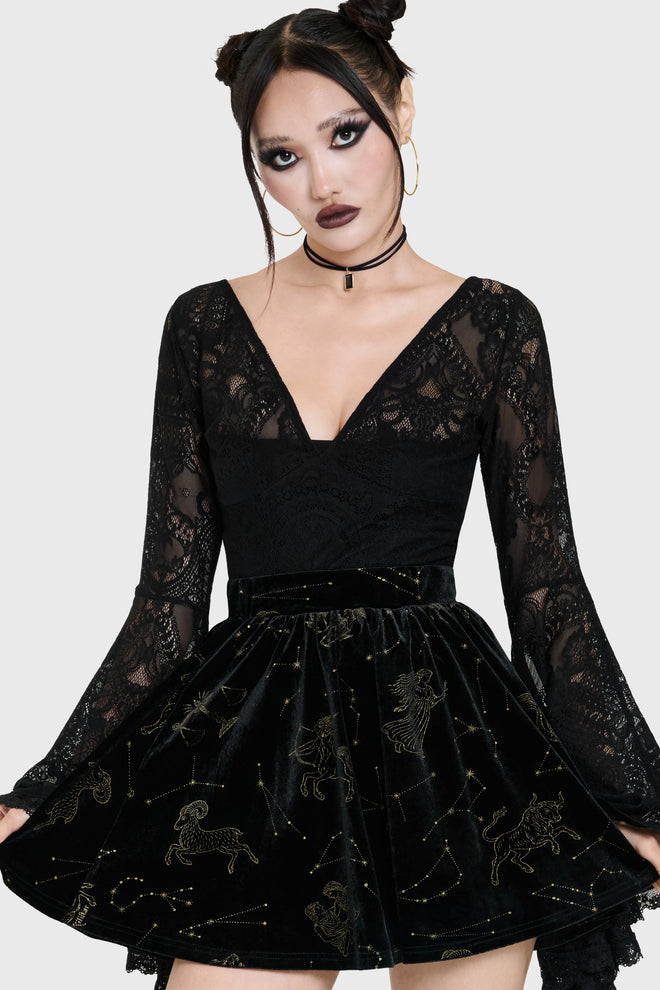 Polaris Night Mini Skirt