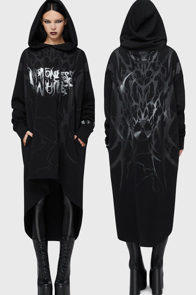 Pitch Black Evil Hooded Cloak