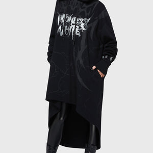 Pitch Black Evil Hooded Cloak