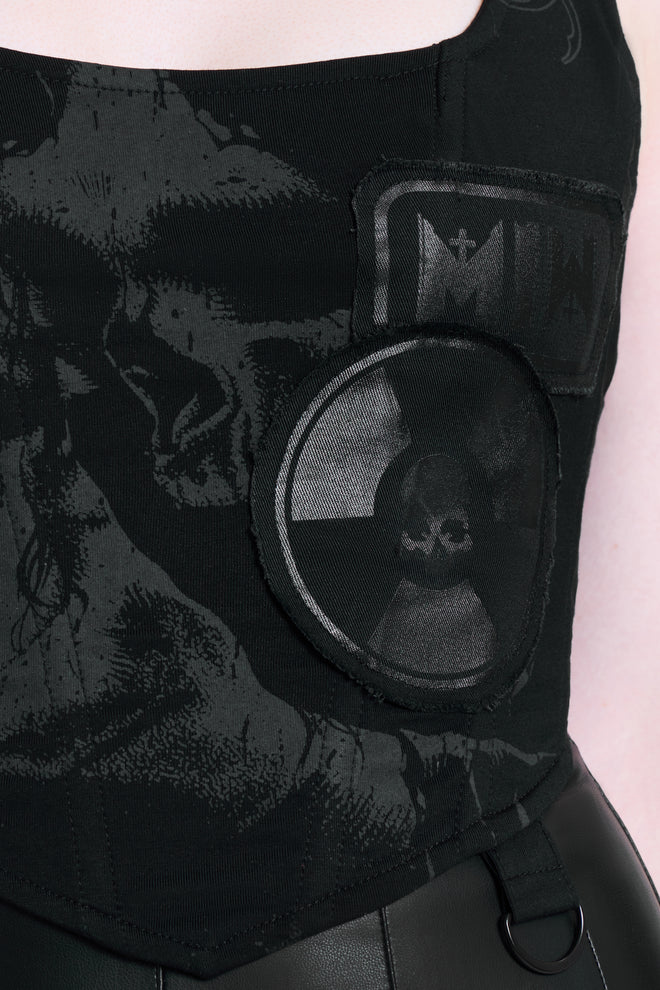 ROT IN HELL CORSET TOP
