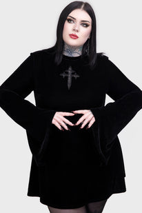 Serenade Of Shadows Mini Dress