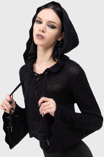 Shadow Witch Hooded Knit Sweater