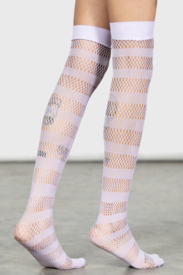 Shena Fishnet Stockings [LILAC]