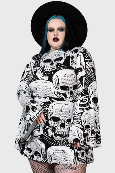 Skeleton Season Mini Dress [PLUS]