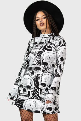 Skeleton Season Mini Dress Resurrect