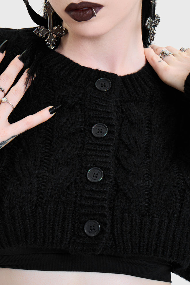 Skultra Cropped Cardigan