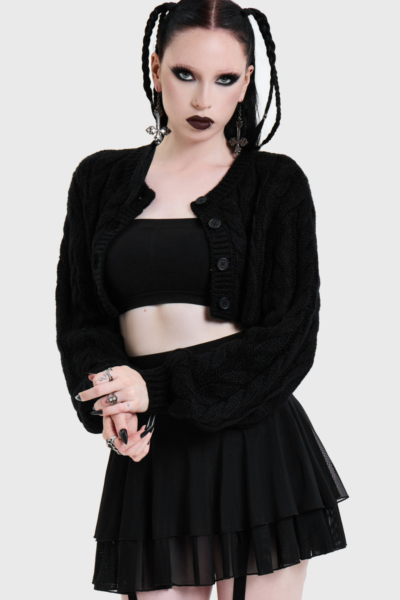 Skultra Cropped Cardigan
