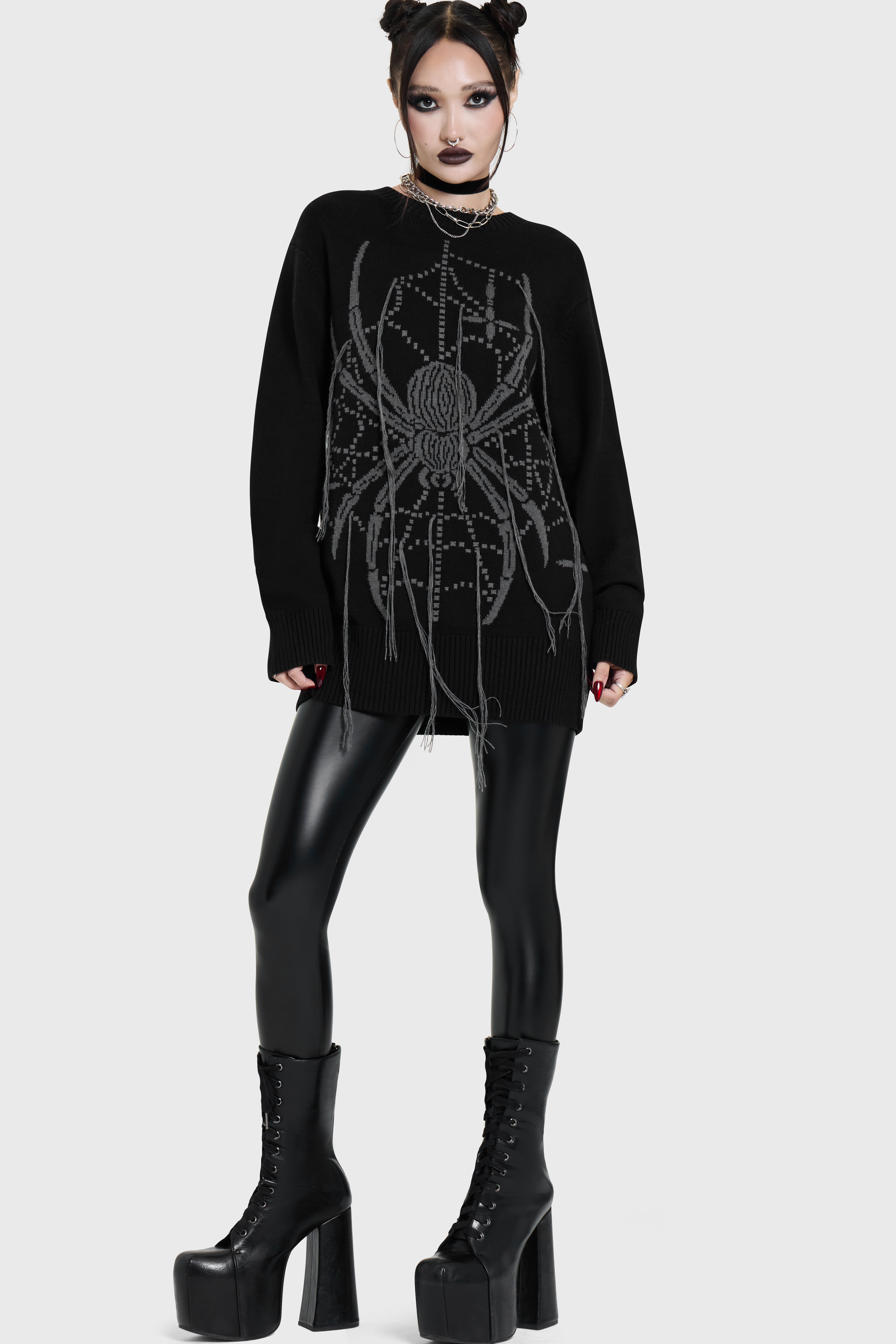 Spiderella Knitted Sweater ‐ KILLSTAR