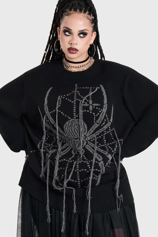 Spiderella Knitted Sweater