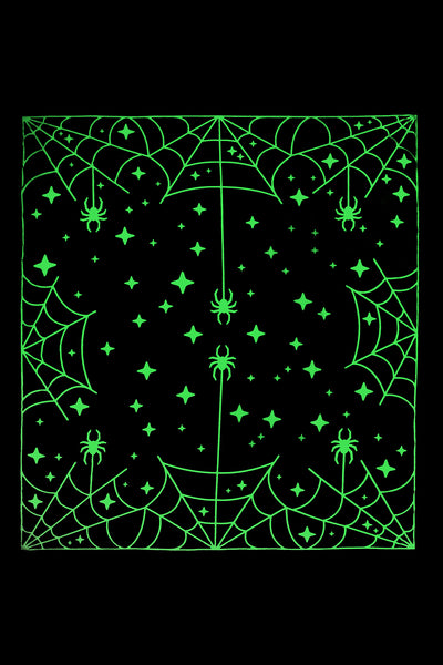 Spider Space Glow Blanket