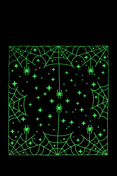 Spider Space Glow Blanket