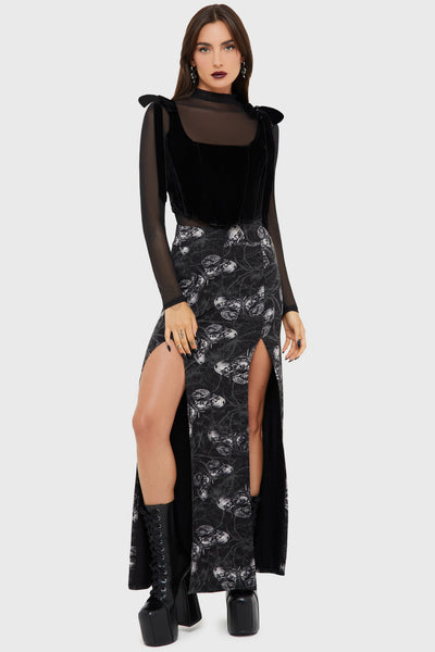 Spidrasica's Web Maxi Skirt