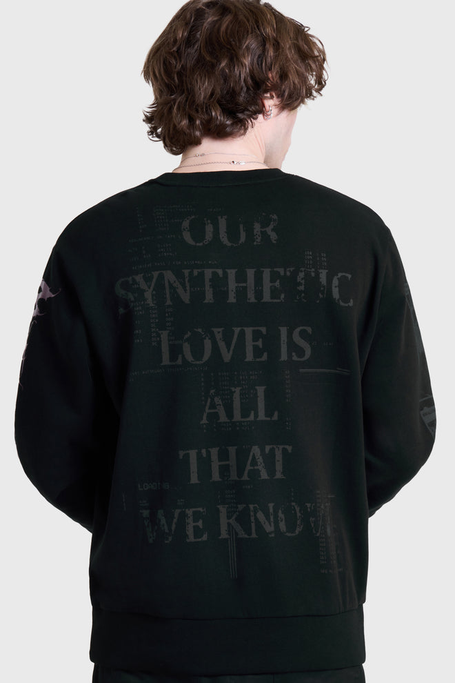 SYNTHETIC LOVE CREW NECK SWEATSHIRT