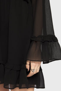 Seraph In Ash Mini Dress [BLACK]