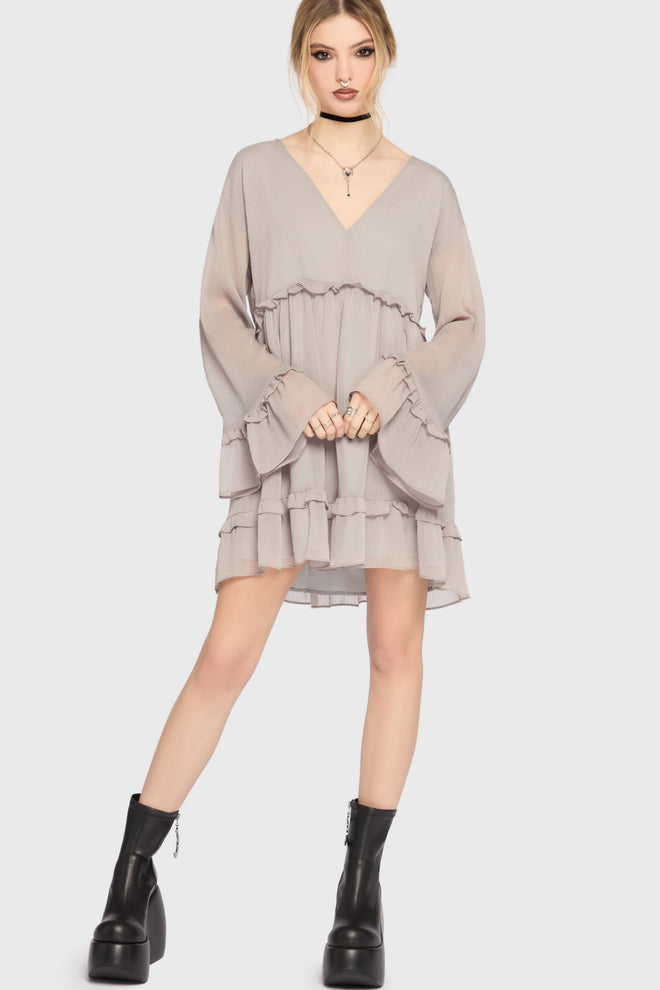 Seraph In Ash Mini Dress [GREY]
