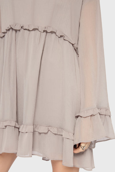 Seraph In Ash Mini Dress [GREY]