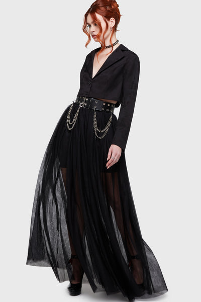 Shade Empress Maxi Skirt [Black]