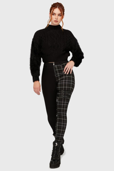Tartan Riot Trousers [GREY]