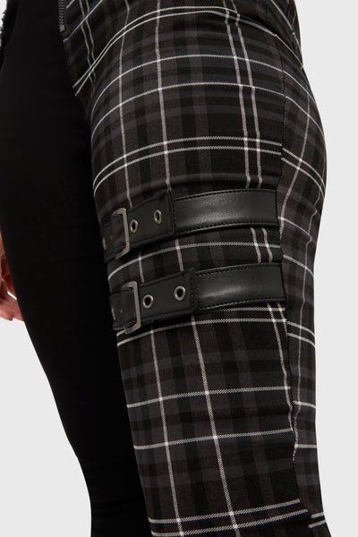 Tartan Riot Trousers [GREY]