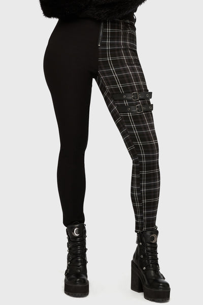 Tartan Riot Trousers [GREY]