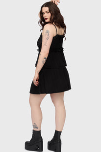 The Hollow Embroidered Mini Skirt