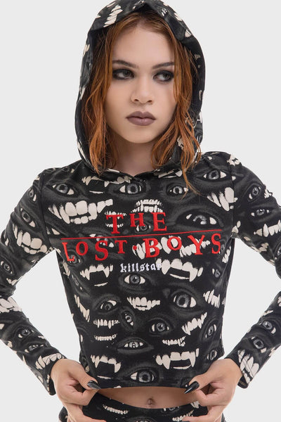 The Lost Boys Crop Hooded Top