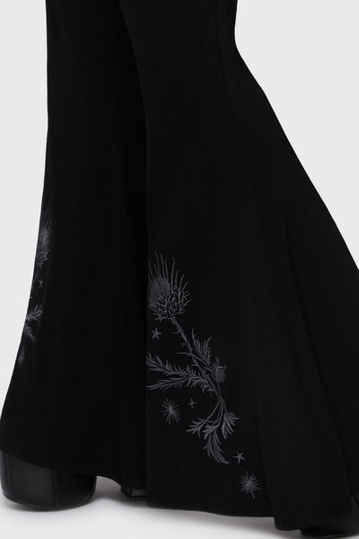 Thistina Embroidered Flares
