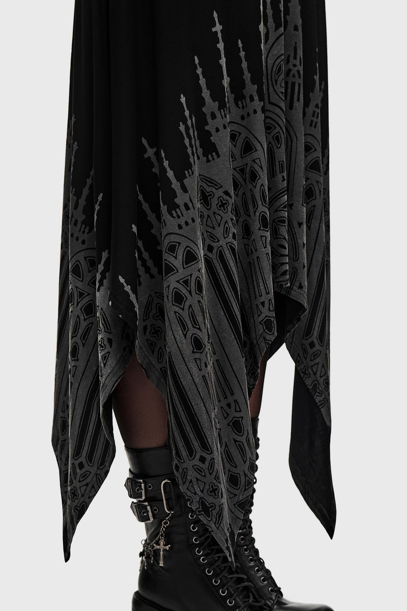 Thorned Spire Midi Skirt
