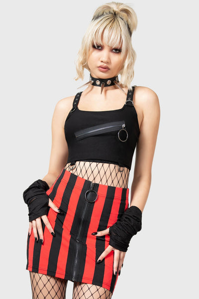 Total Rush Mini Skirt [RED] Resurrect