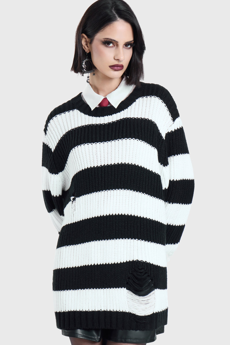Trust Issues Striped Knit Sweater