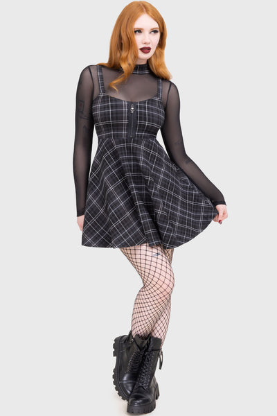 grey tartan dress RTA Valery Shirt Dress Oversized | Grey Plaid