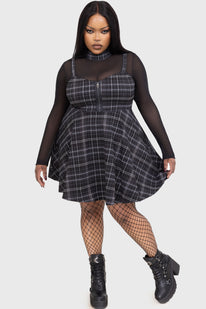 Tartan Riot Dress [GREY]