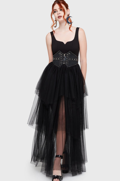 Under The Candle Light Maxi Dress [Black]