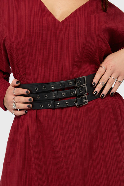 Venomous Rose Double Buckle Belt