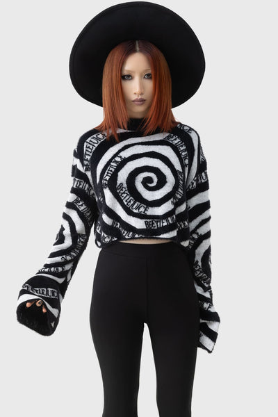 Vertigo Spiral Knitted Sweater