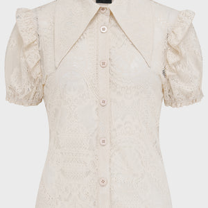 Vexina Collar Blouse [Ivory]