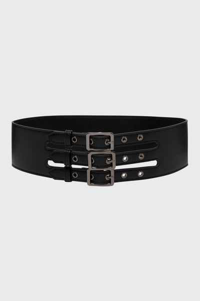 Venomous Rose Triple Buckle Belt