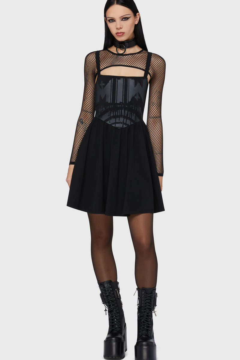 Voices Spiral Mini Dress