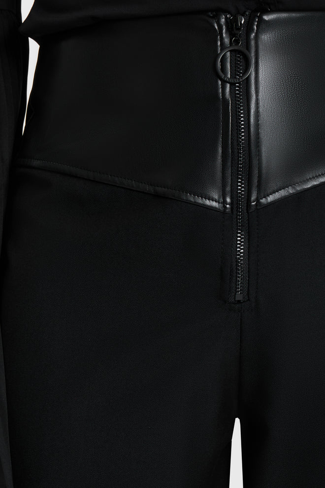 Witchmarked Zip Up Front Crop Trousers